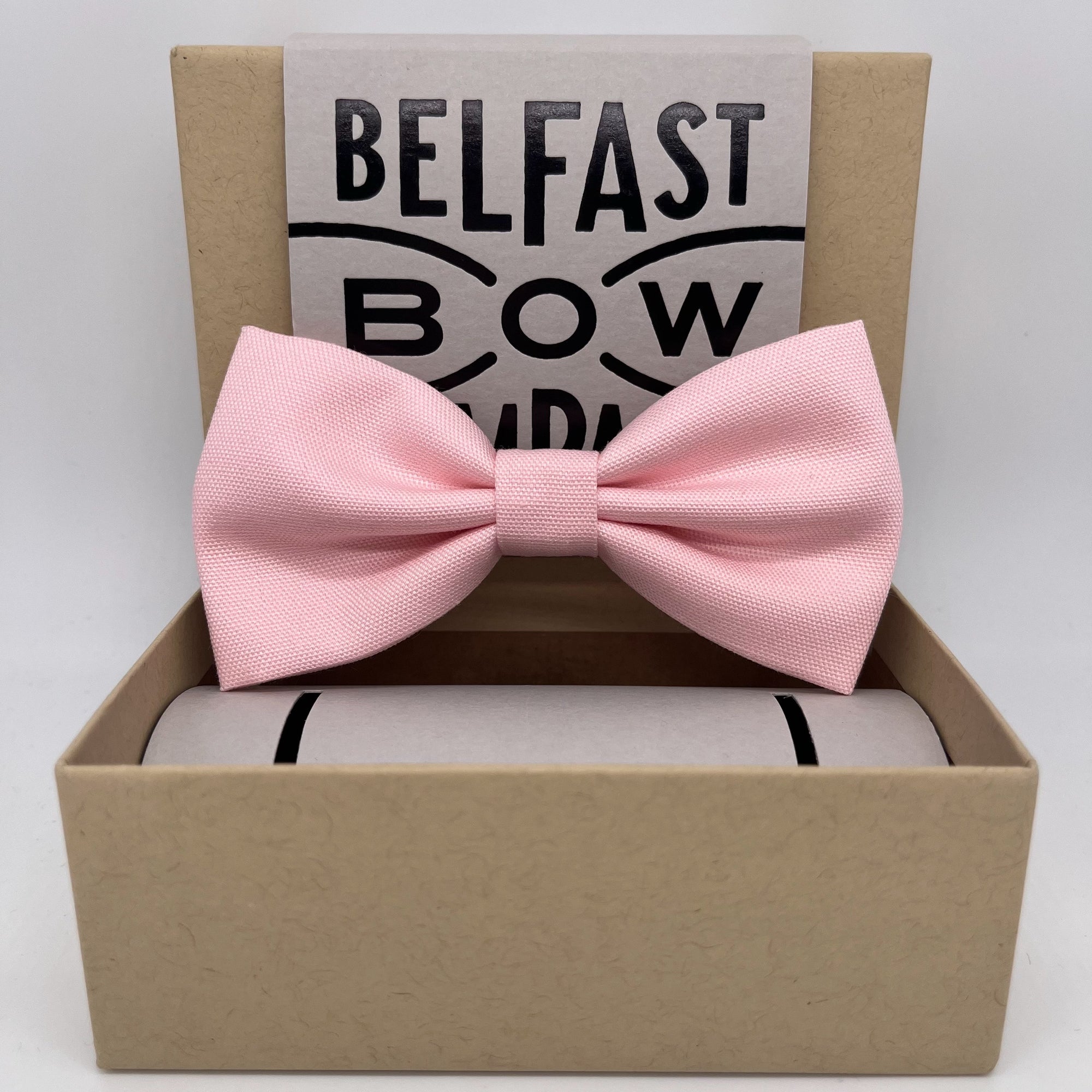 Pure Cotton Bow Tie in Pink