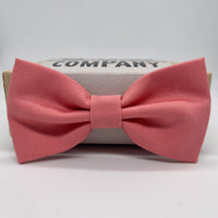 Coral Bow Tie in cotton by the belfast bow company