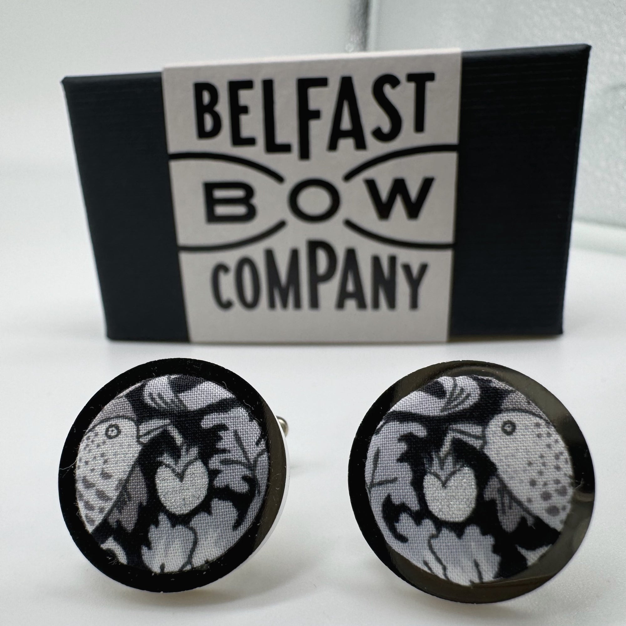 Liberty of London Cufflinks in Black Bird Motif