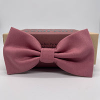 Dusky Pink bow tie in cotton by the belfast bow company