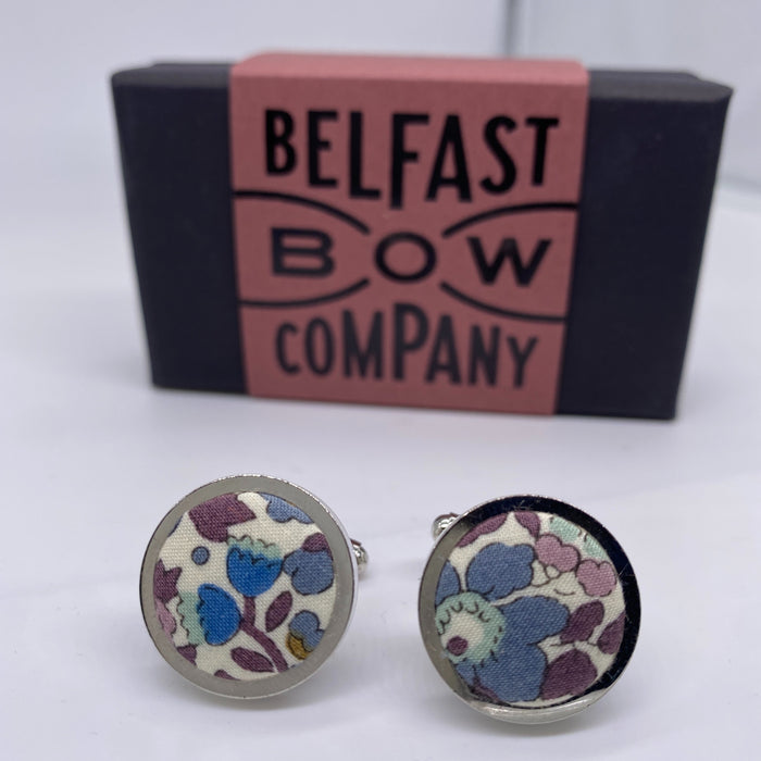 Floral Cufflinks by the Belfast Bow Company