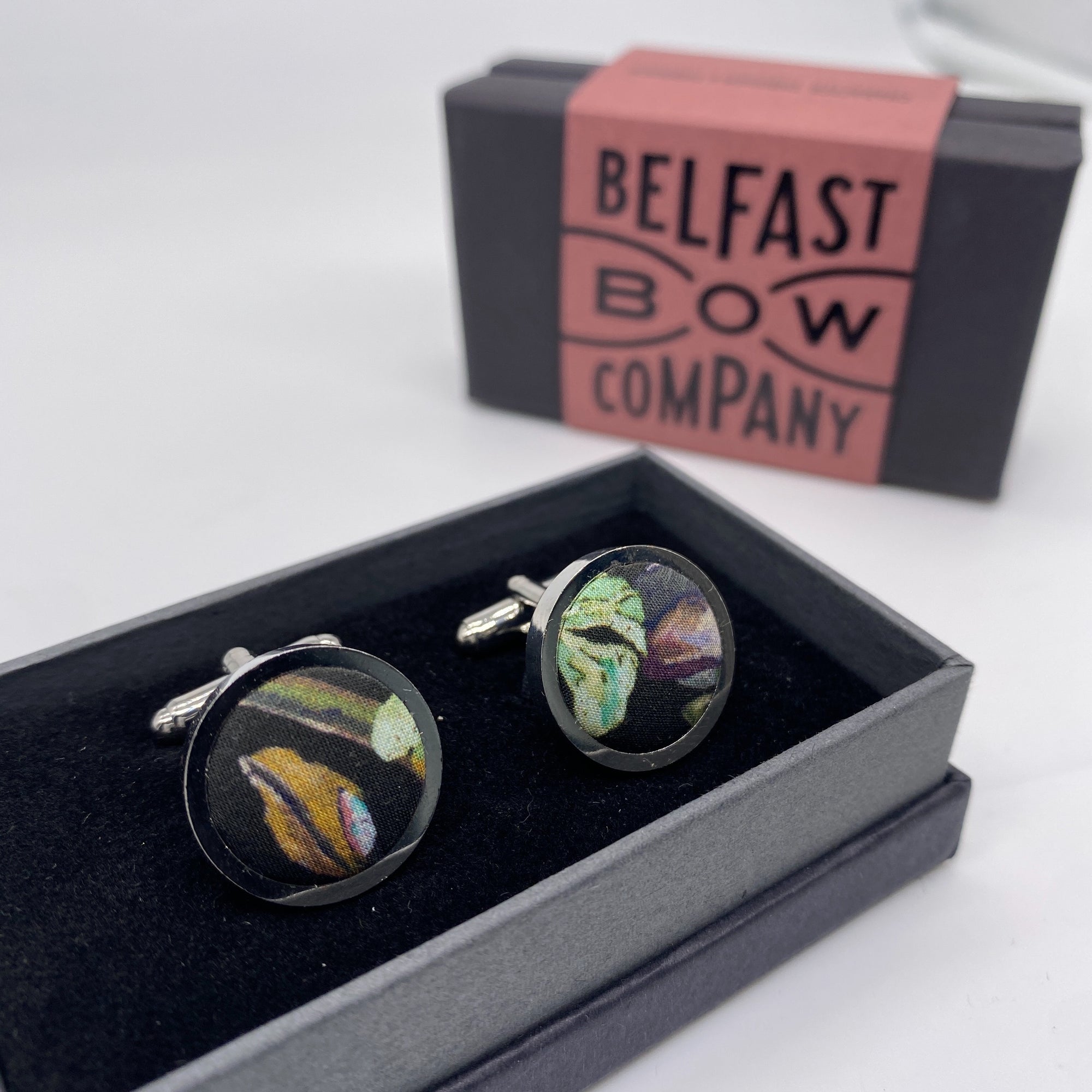Liberty of London Cufflinks in Black Vintage Floral
