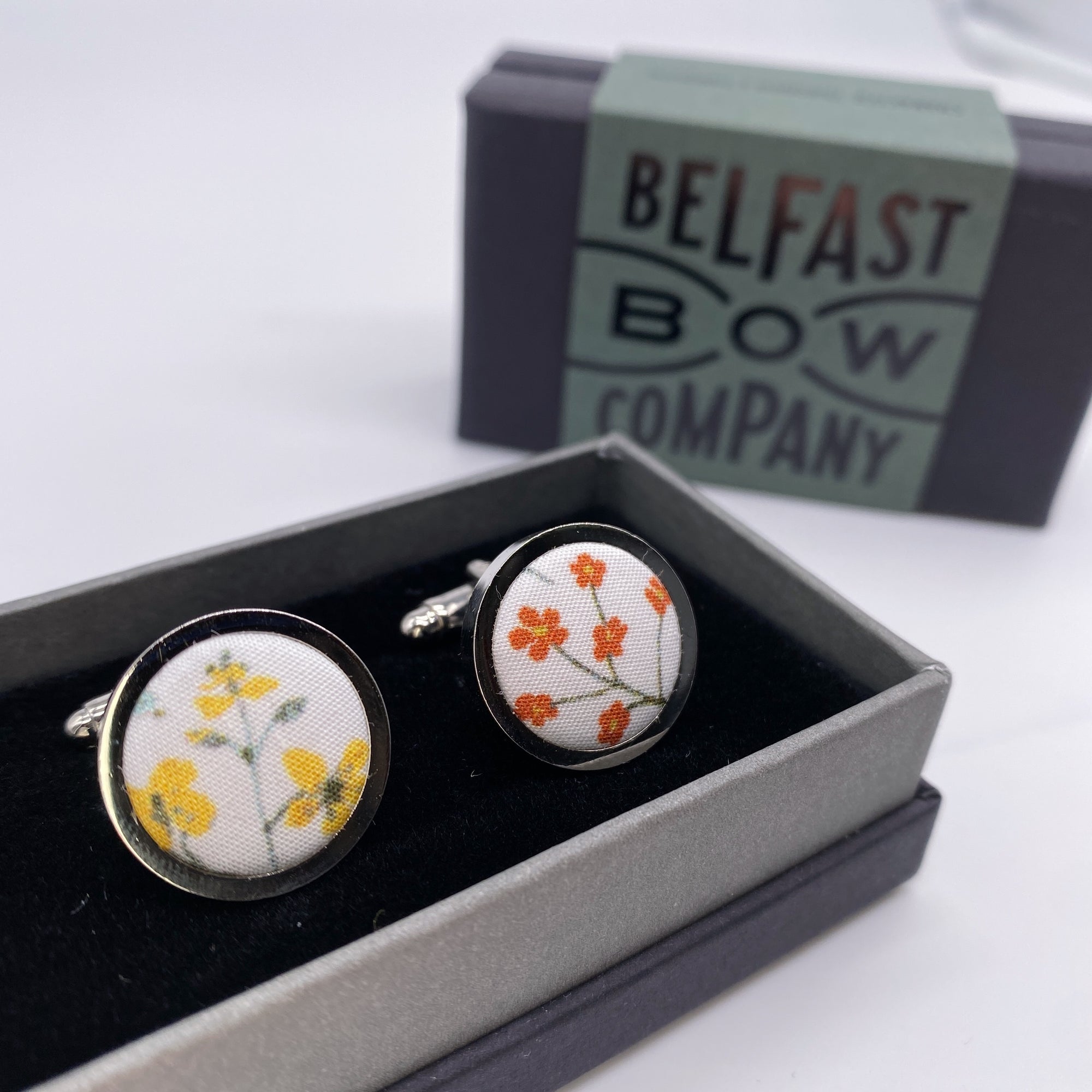 Boho Bloom Cufflinks in Spring Garden