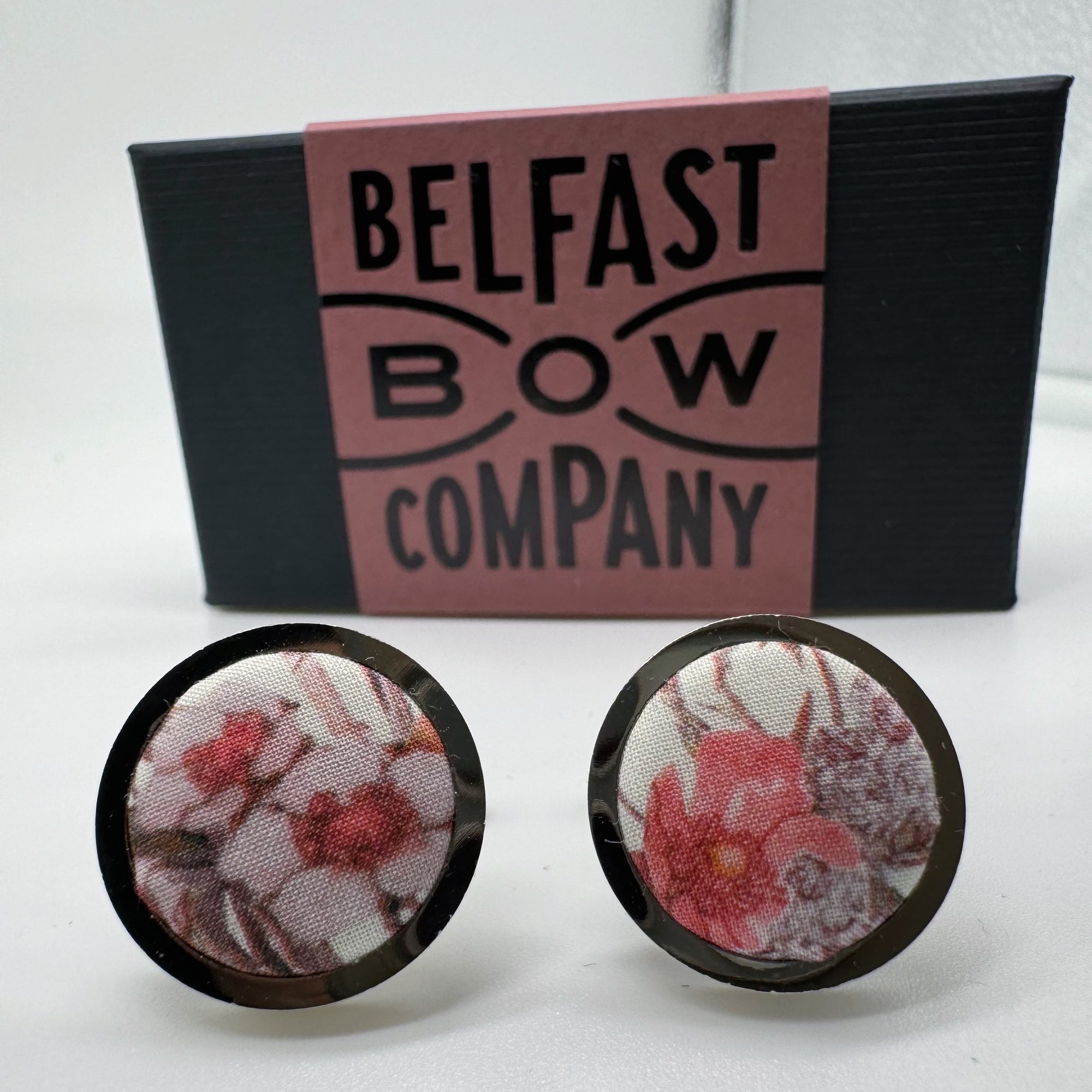 Liberty of London Cufflinks in Dusky Pink Wildflowers