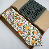 Liberty Tie in Flowering Orchard Print by the Belfast Bow Company