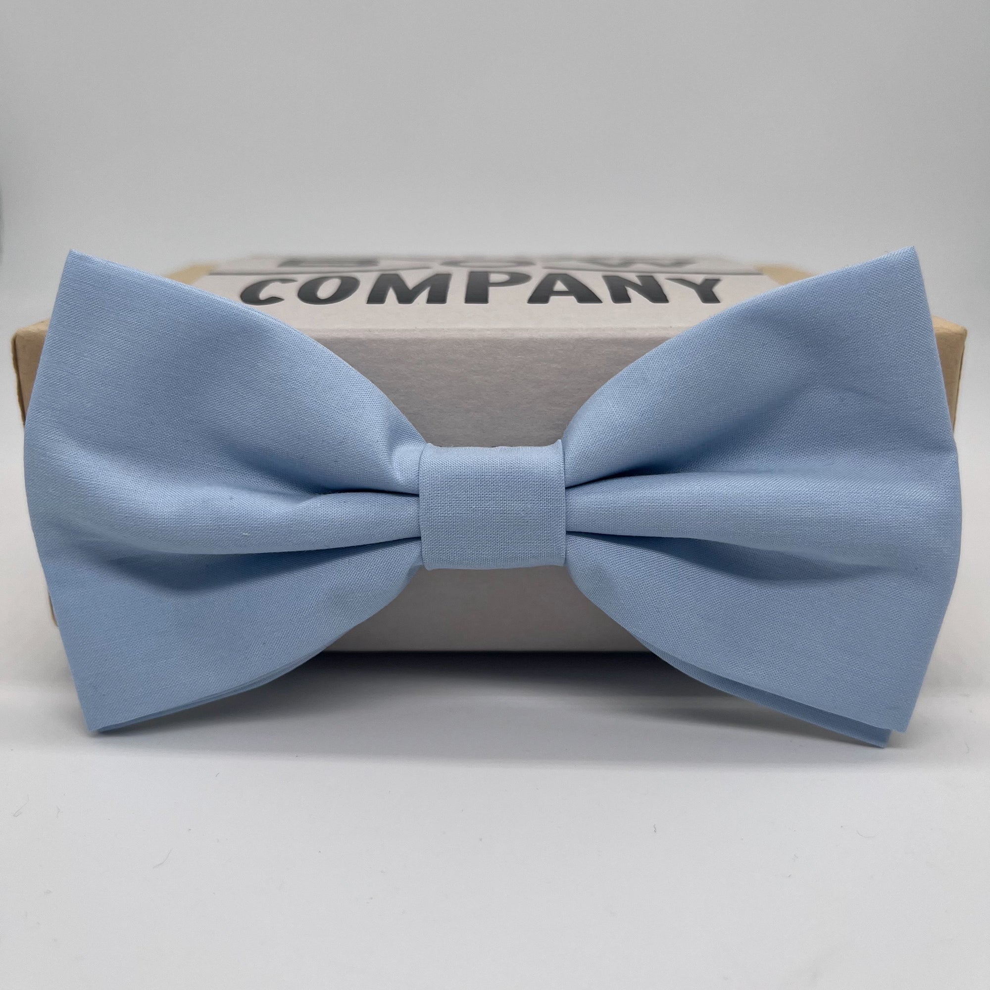 Blue Bow Tie in Pure Cotton by the Belfast Bow Company