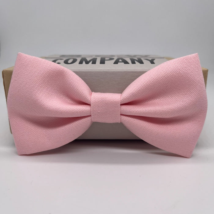 Cotton Bow Tie in pink by the belfast bow company