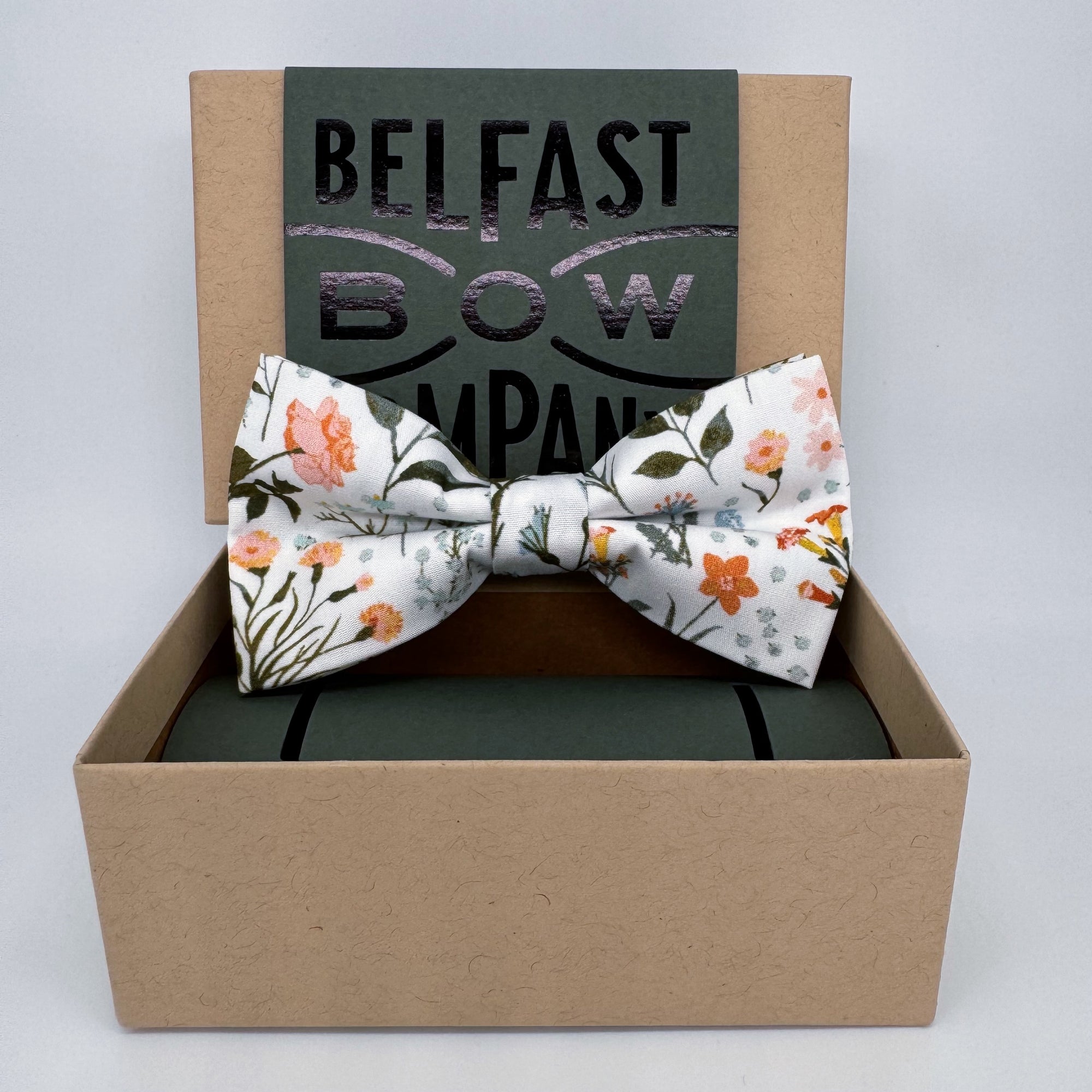 Boho Bloom Bow Tie in Spring Garden