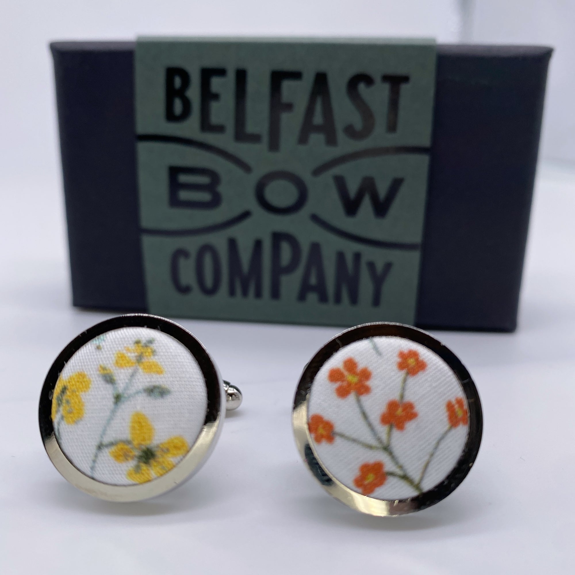 Boho Bloom Cufflinks in Spring Garden