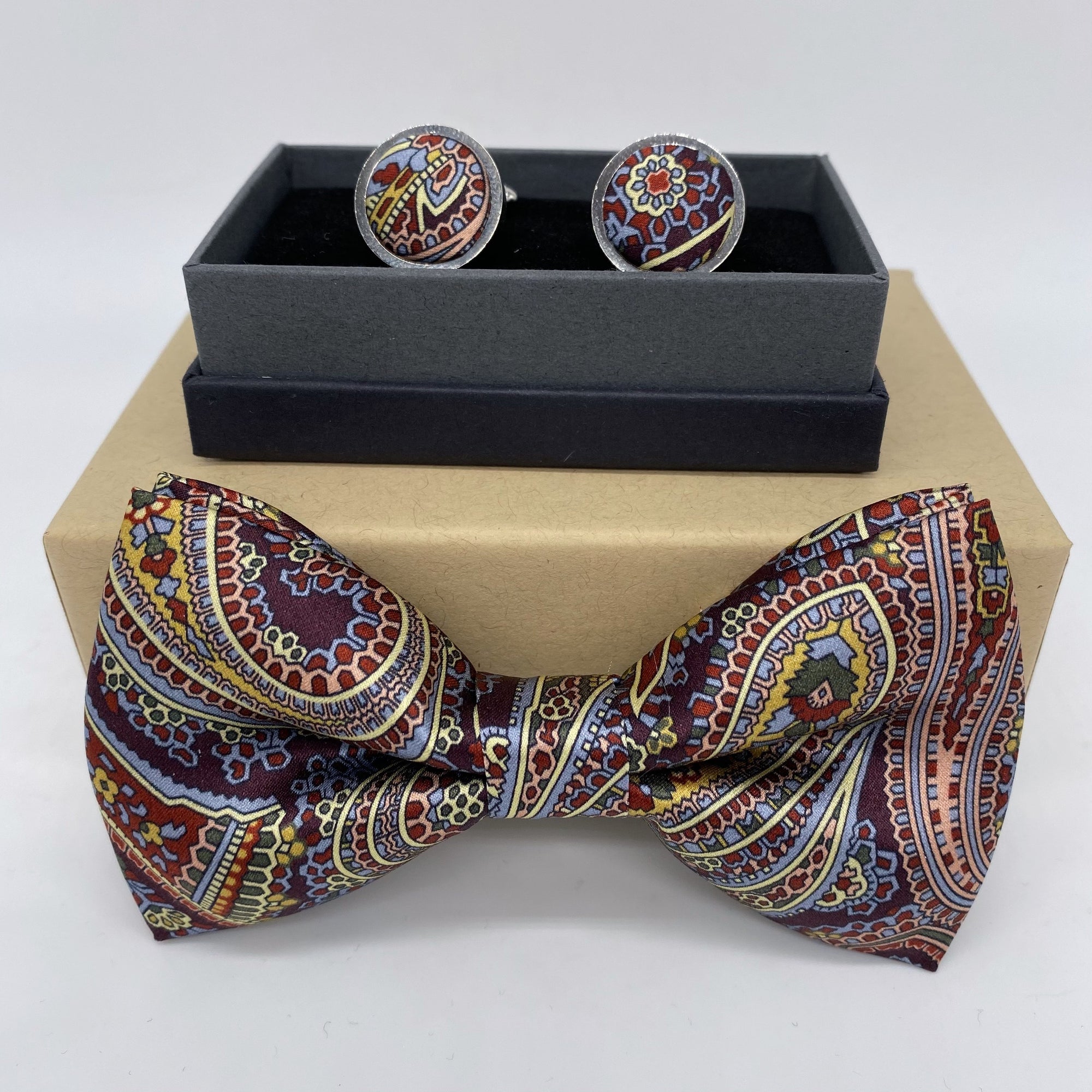 Liberty of London Silk Cufflinks in Paisley Park