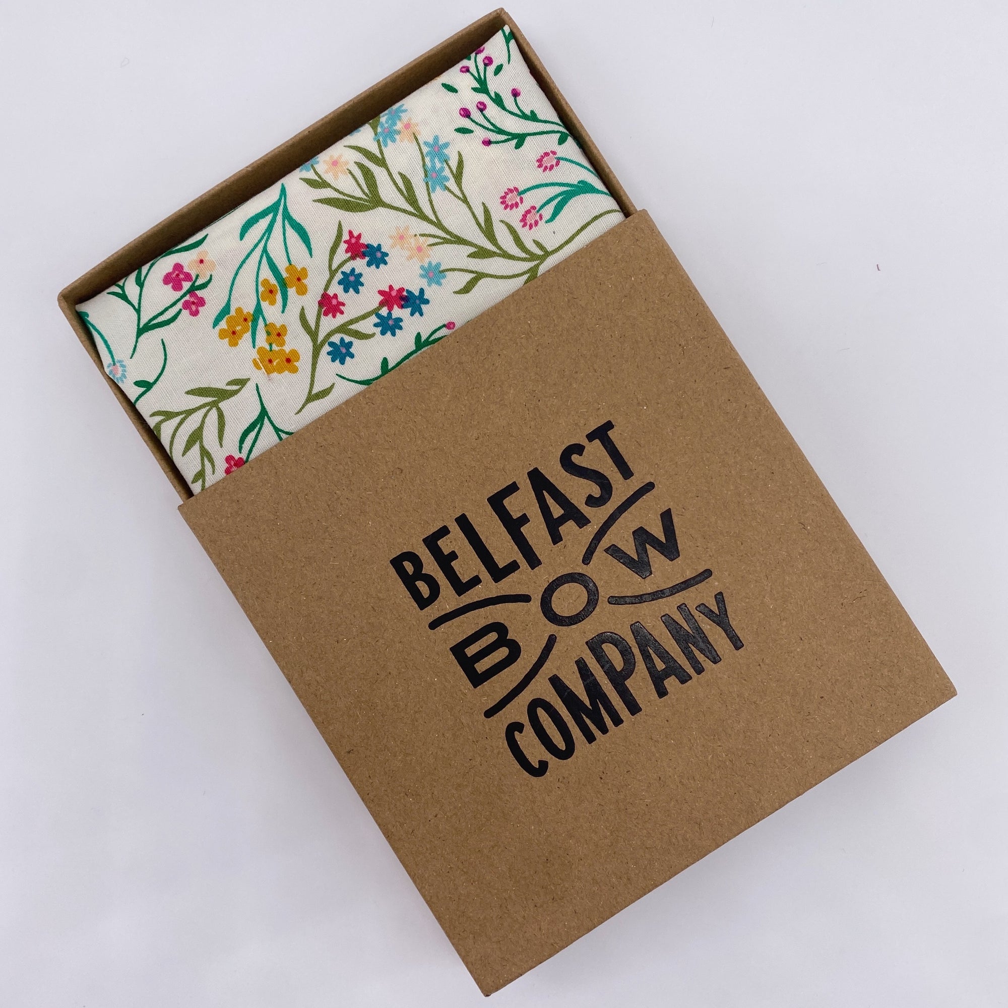Boho Blooms Pocket Square in Windswept Meadow