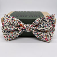 Liberty of London Bow Tie in Orange Ditsy Floral by the Belfast Bow Company