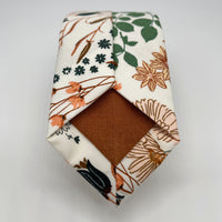 Floral & Irish Linen Necktie by the Belfast Bow Company