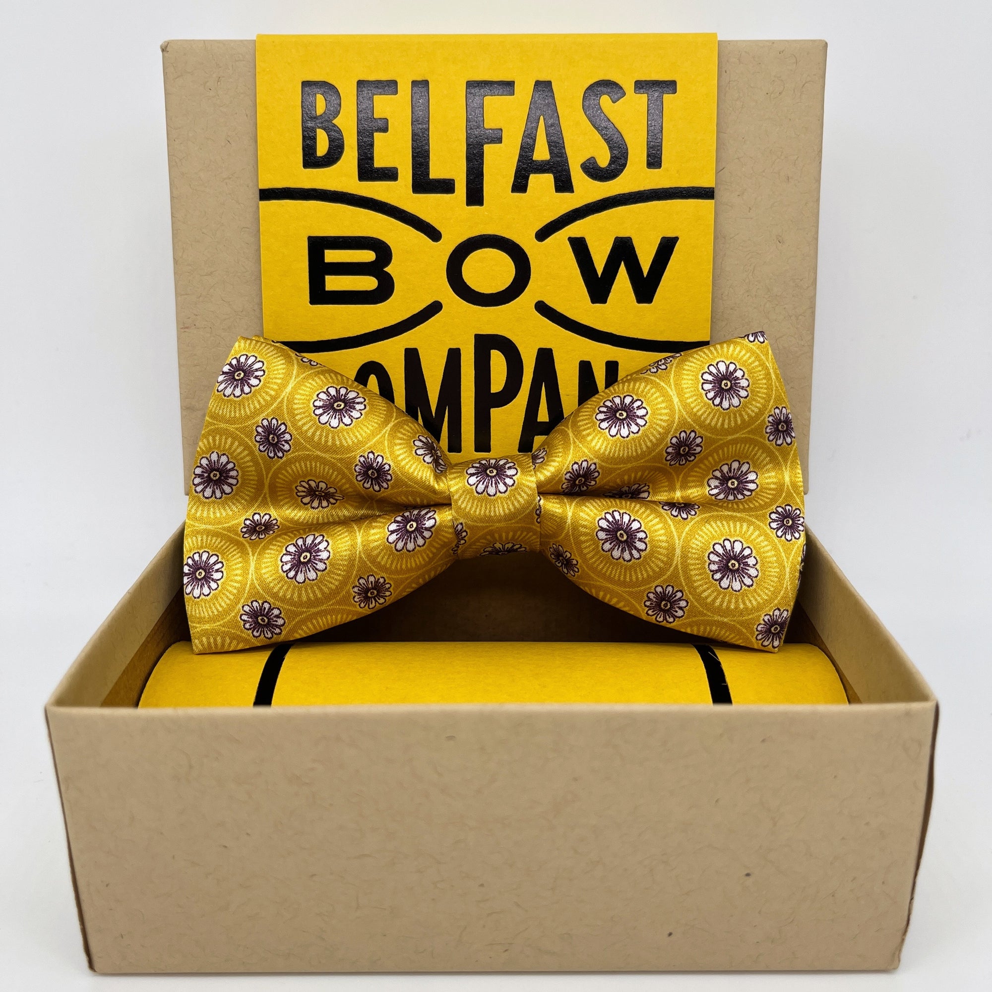 Liberty of London Silk Bow Tie in Yellow Theatre Royal