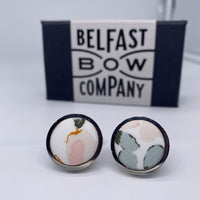 Blush Petals Cufflinks by the Belfast Bow Company