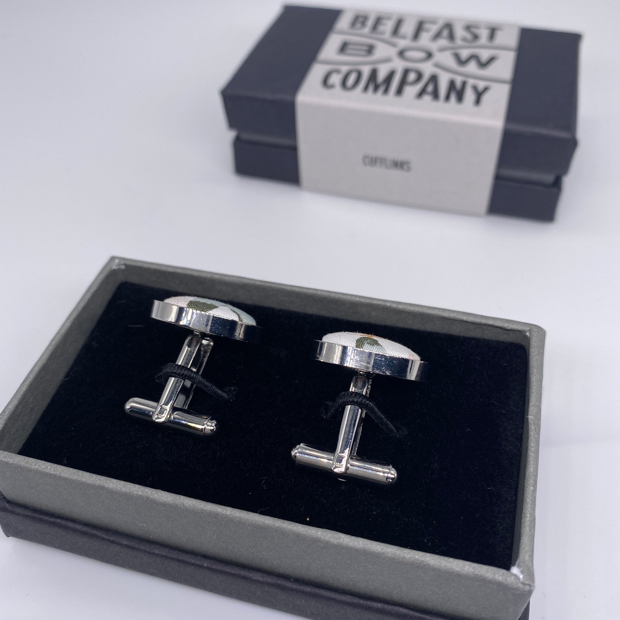 Boho Bloom Cufflinks in Blush Petals