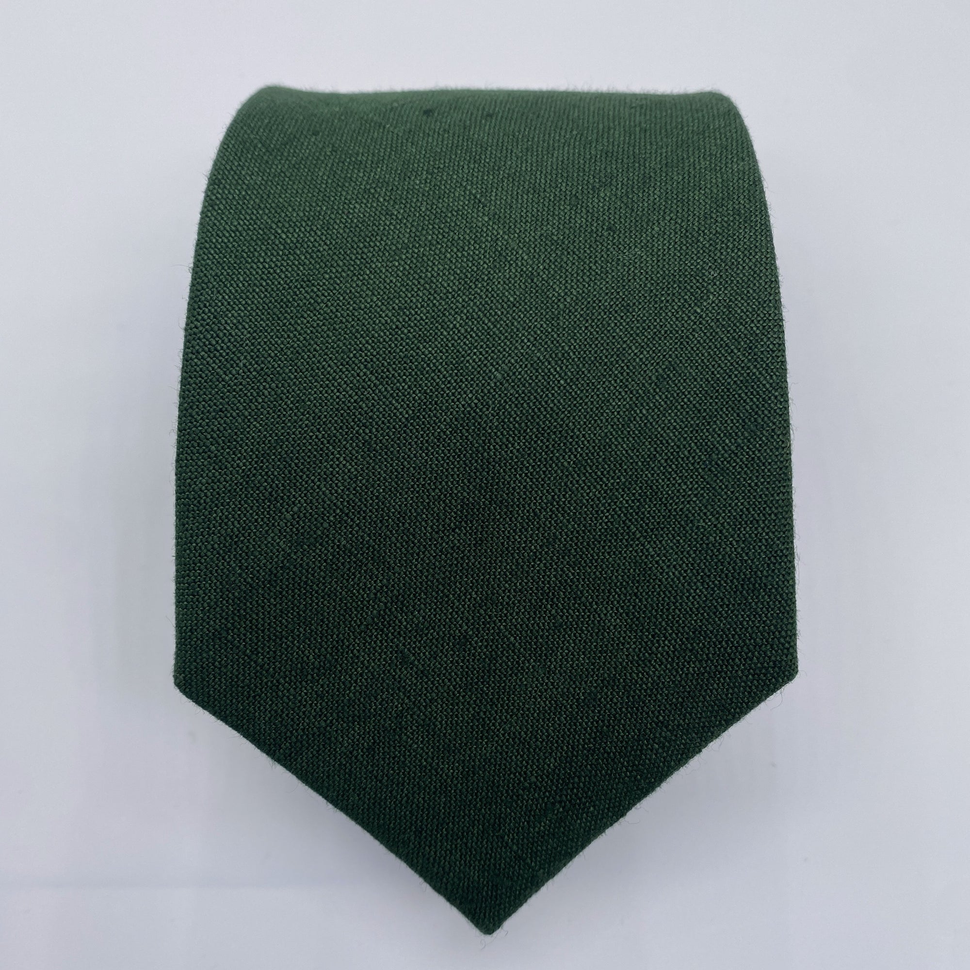 Brunswick Green Tie in Irish Linen