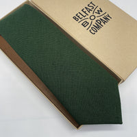 Irish Linen Tie in Brunswick Green by the Belfast Bow Company