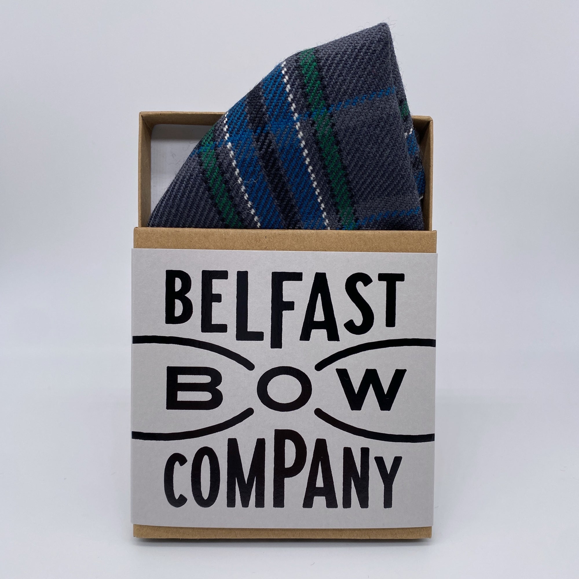 Giant's Causeway Tartan Pocket Square by the Belfast Bow Company