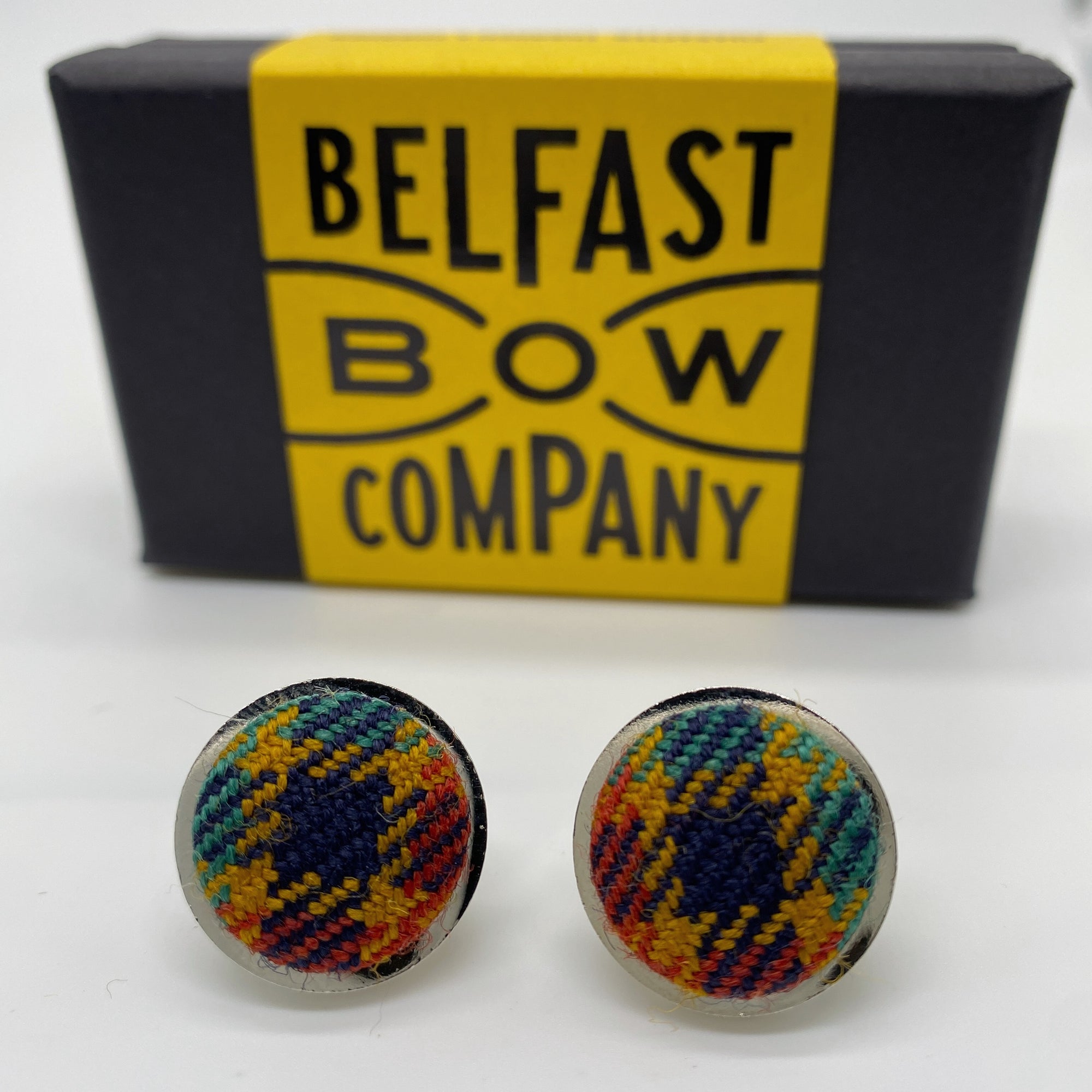 County Antrim Tartan Cufflinks by the Belfast Bow Company