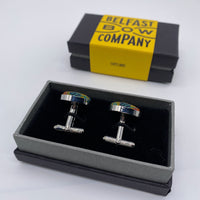 County Antrim Tartan Cufflinks by the Belfast Bow Company