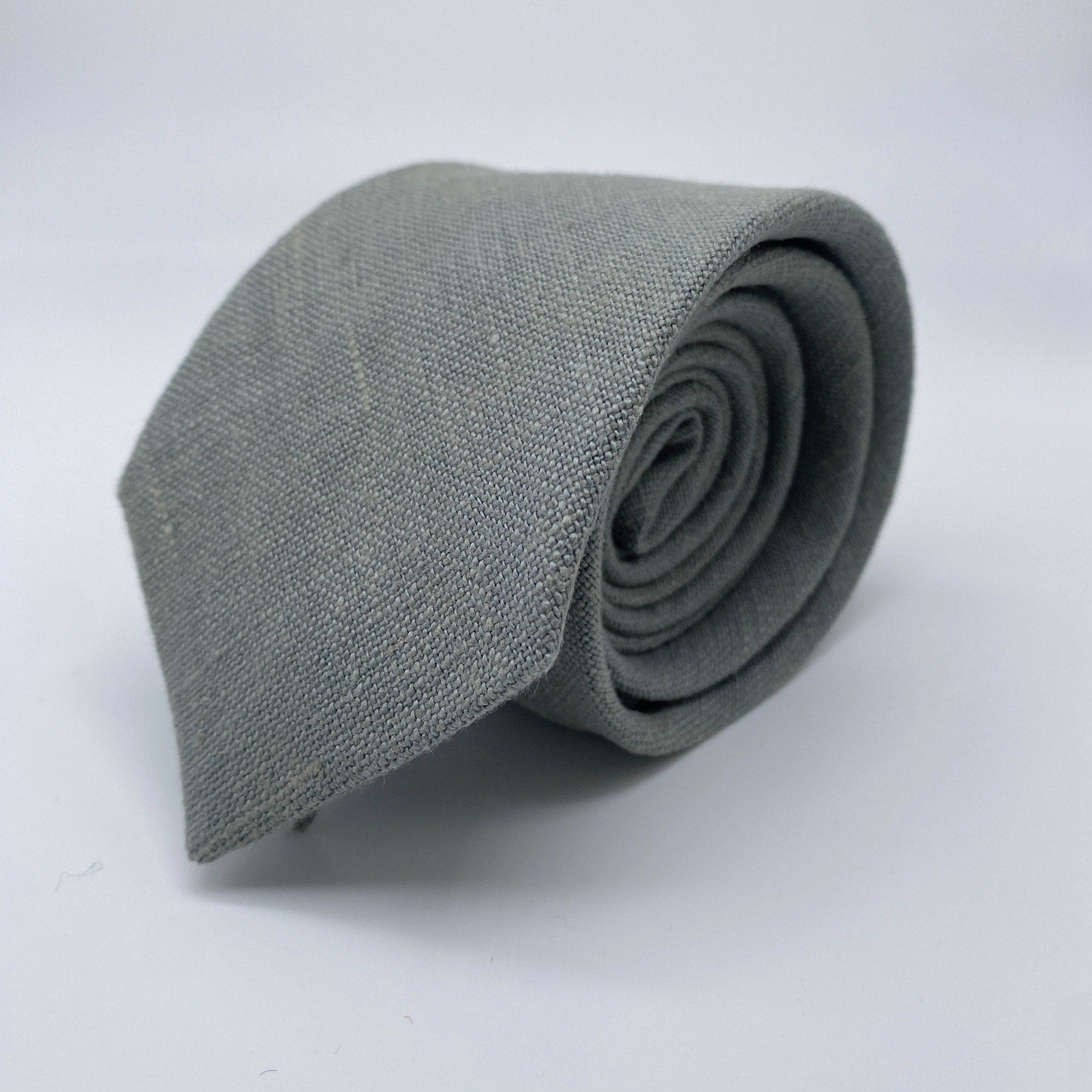 Irish Linen Tie in Sage Green by the Belfast Bow Company