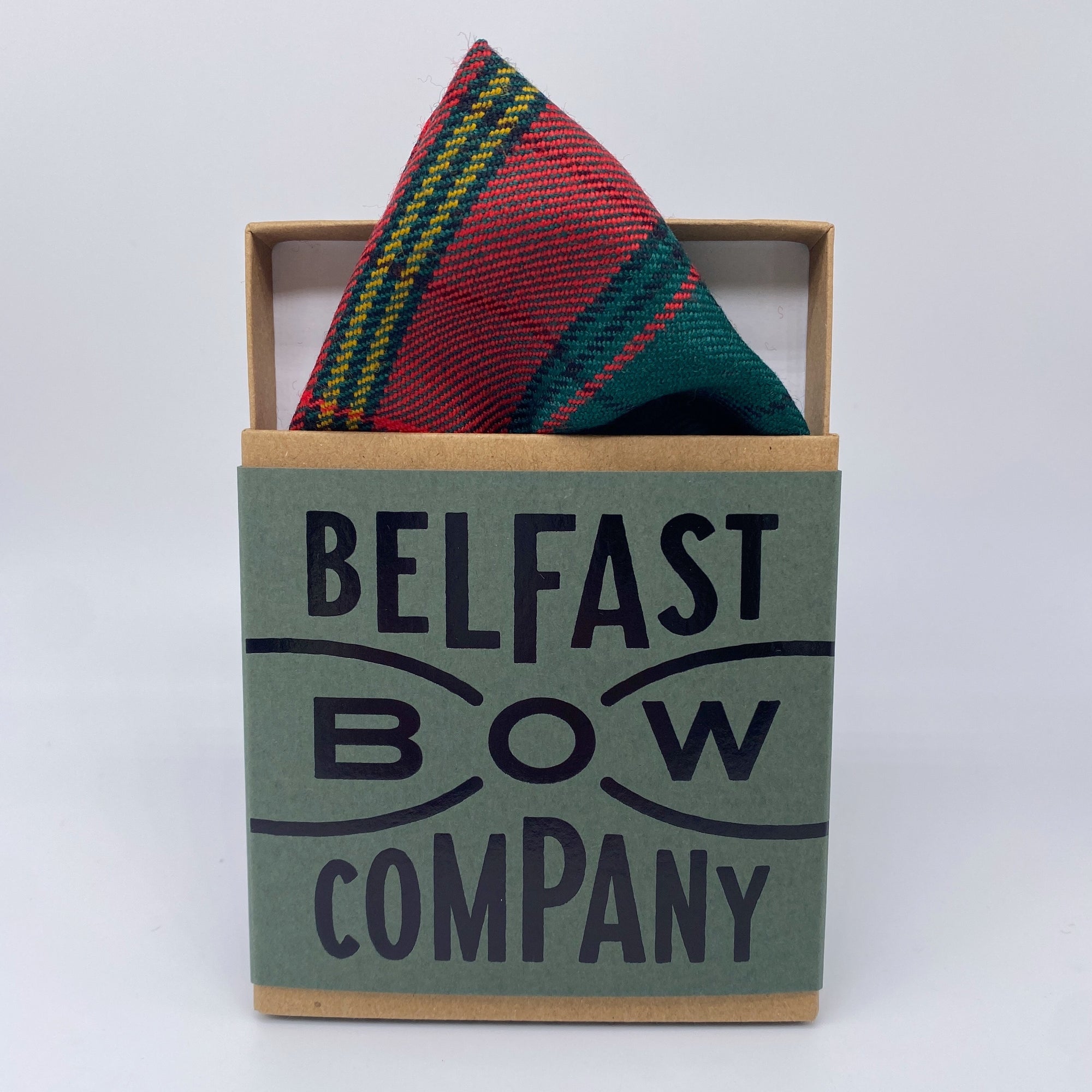 Ulster Tartan Pocket Square by the Belfast Bow Company