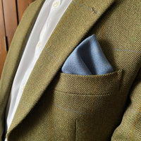 Islay Tweed Pocket Square Handkerchief in Blue by the Belfast Bow Company