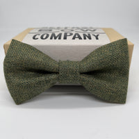 Islay Tweed Bow Tie in Olive Green by the Belfast Bow Company