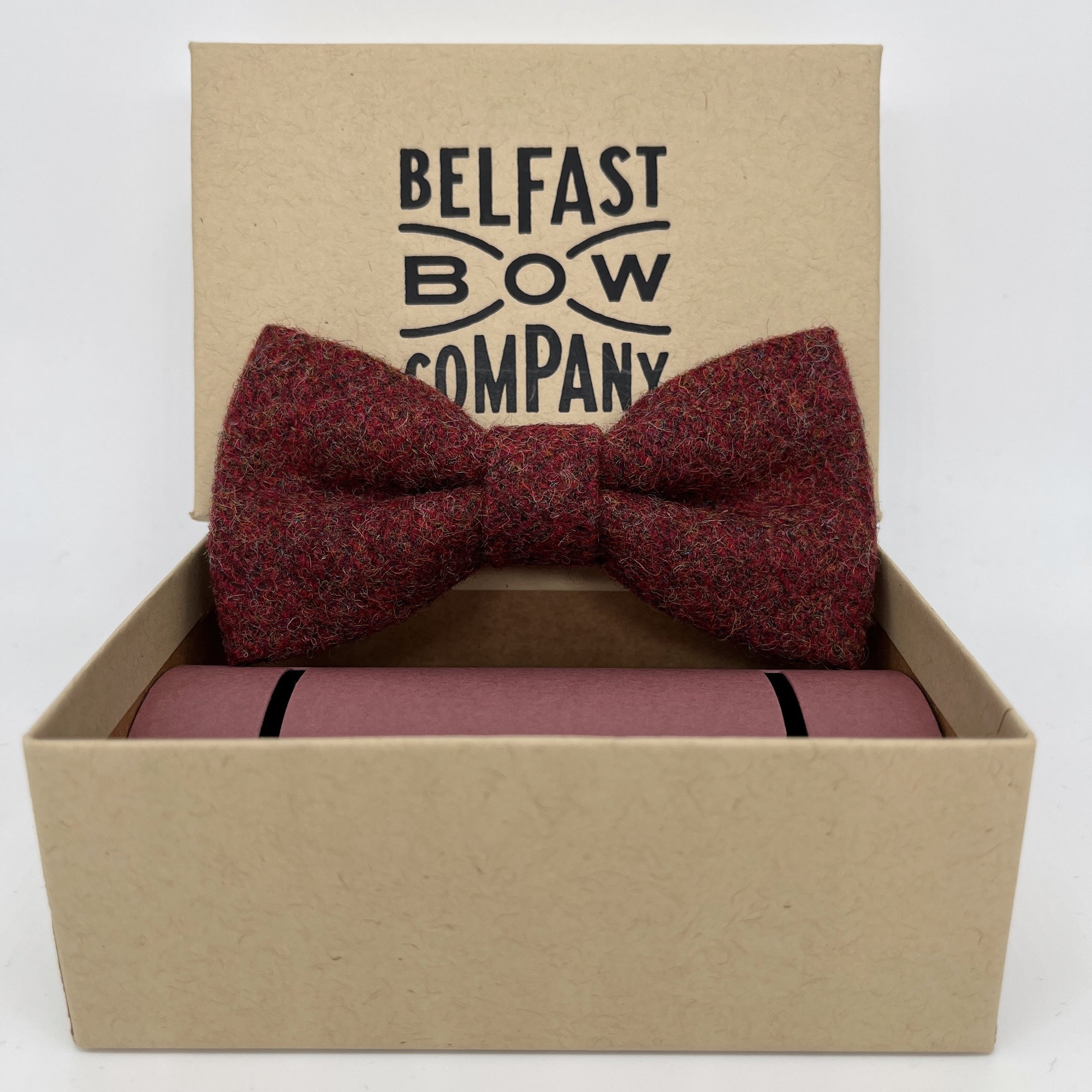 Tweed Bow Tie in Paprika by the Belfast Bow Company