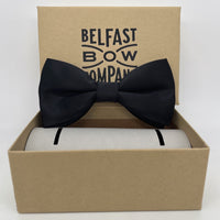 Black Silk Bow Tie by the Belfast Bow Company