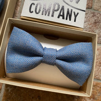 Islay Tweed Bow Tie in Blue by the Belfast Bow Company