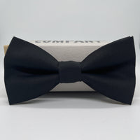 Black Bow Tie in Luxury Cotton by the Belfast Bow Company