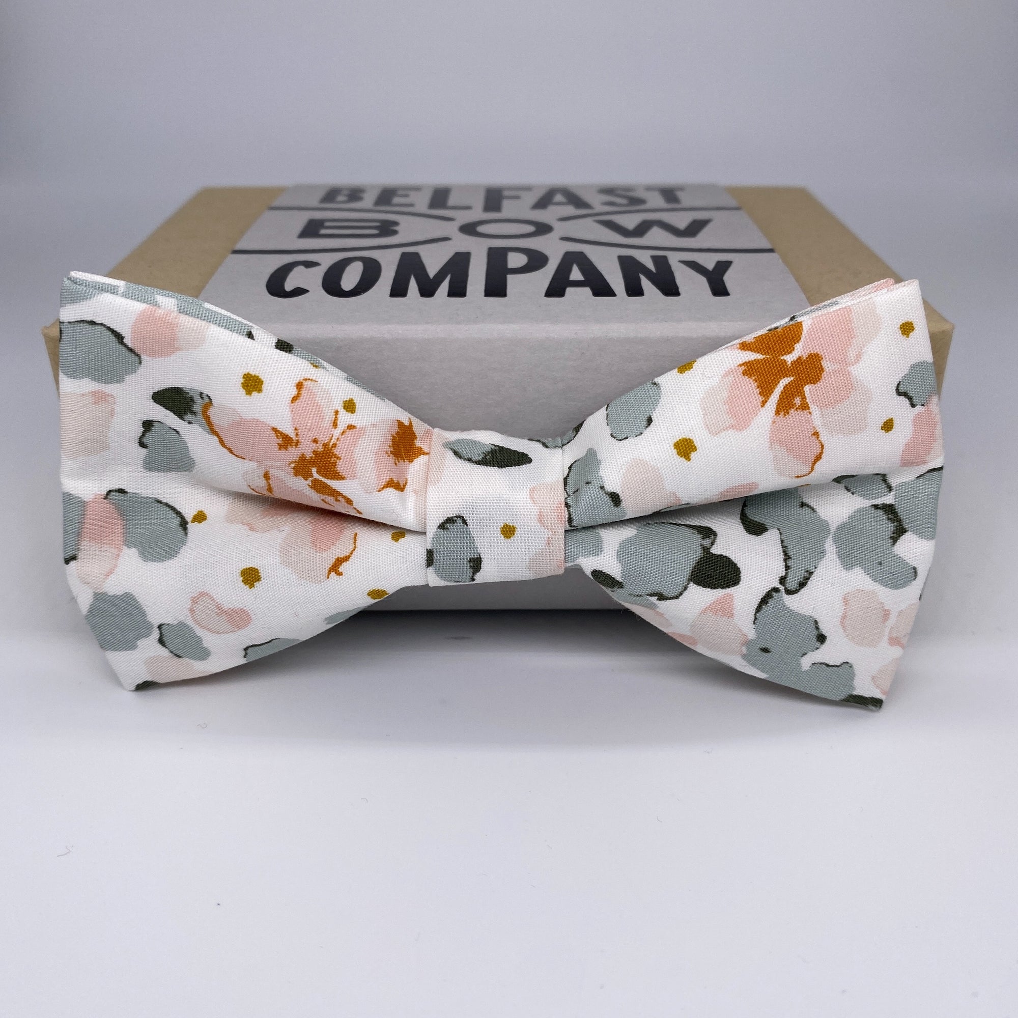 Blush Petals Bow Tie by the Belfast Bow Company