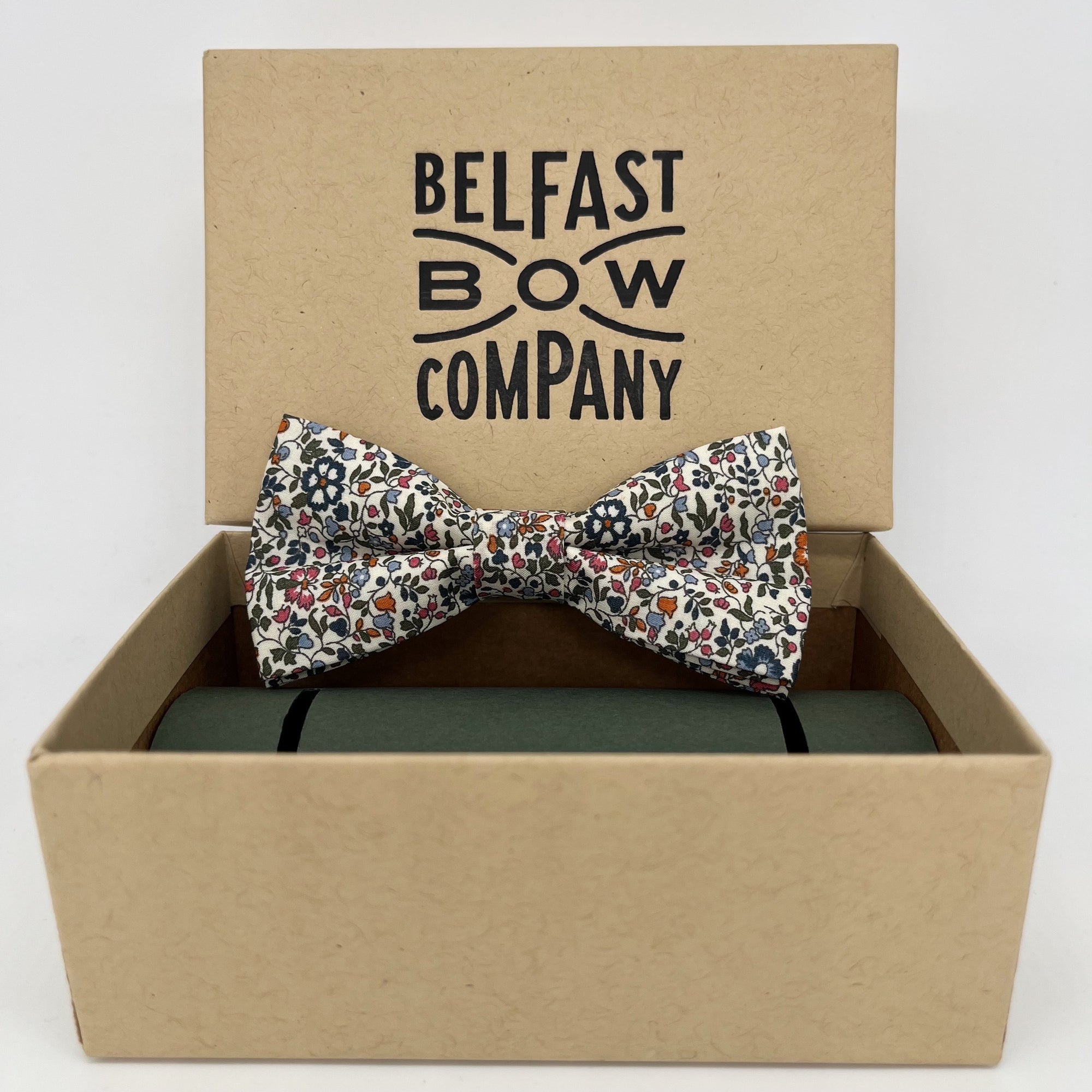 boys liberty of london bow tie in burnt orange by the belfast bow company