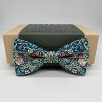 Boys bow tie in strawberry thief by the belfast bow company