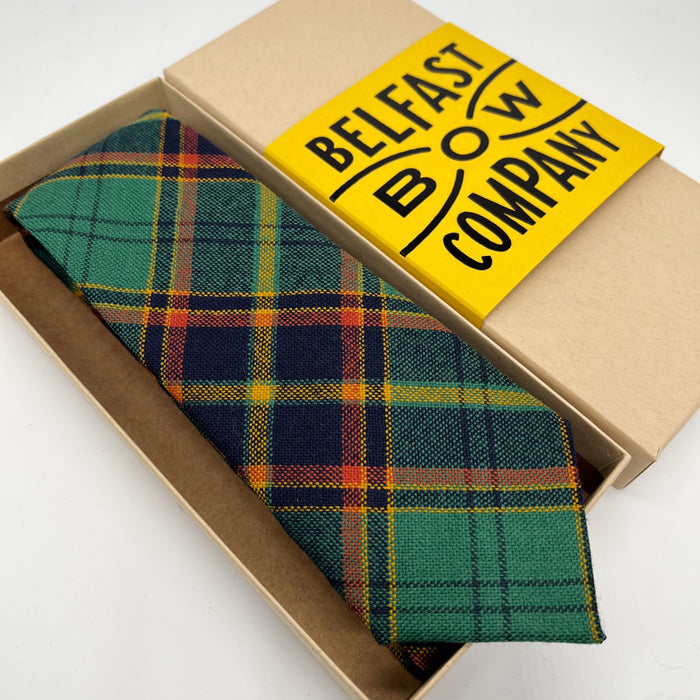 County Antrim Tartan Tie by the Belfast Bow Company