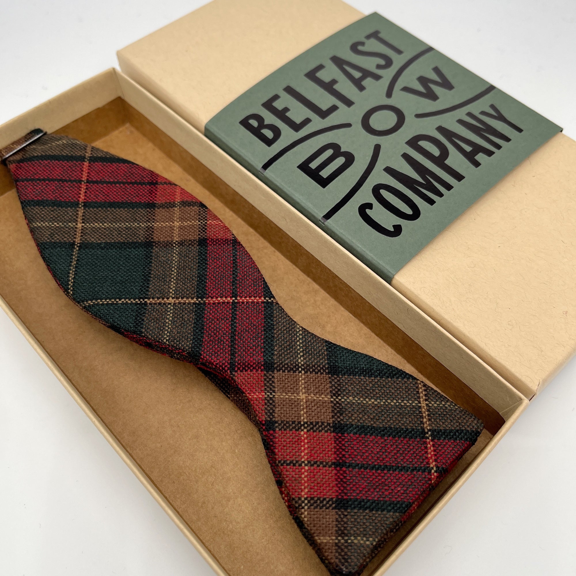 County Cavan Tartan Self-Tie Bow Tie by the Belfast Bow Company