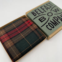 County Cavan Tartan Pocket Square by the Belfast Bow Company