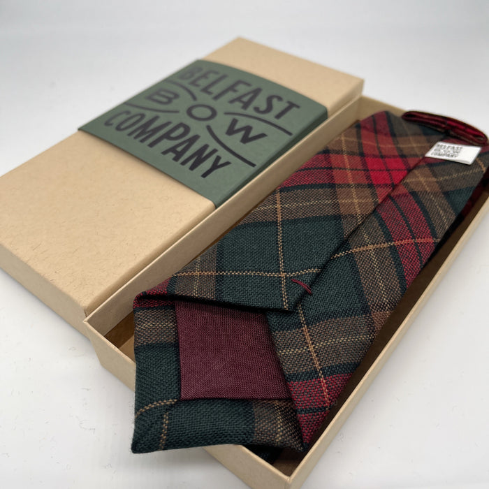 County Cavan Tartan Tie by the Belfast Bow Company