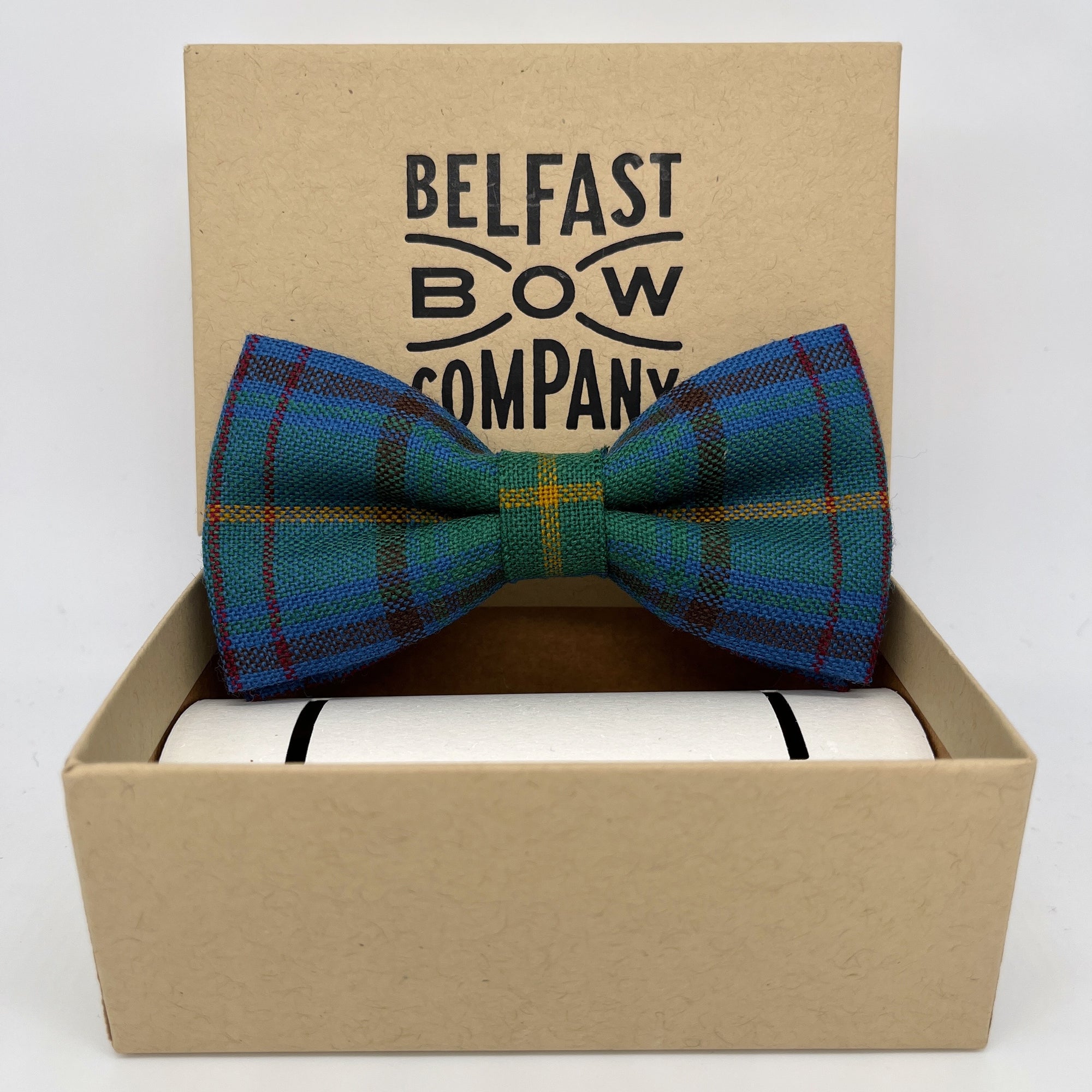 County Donegal Tartan Bow Tie by the Belfast Bow Company