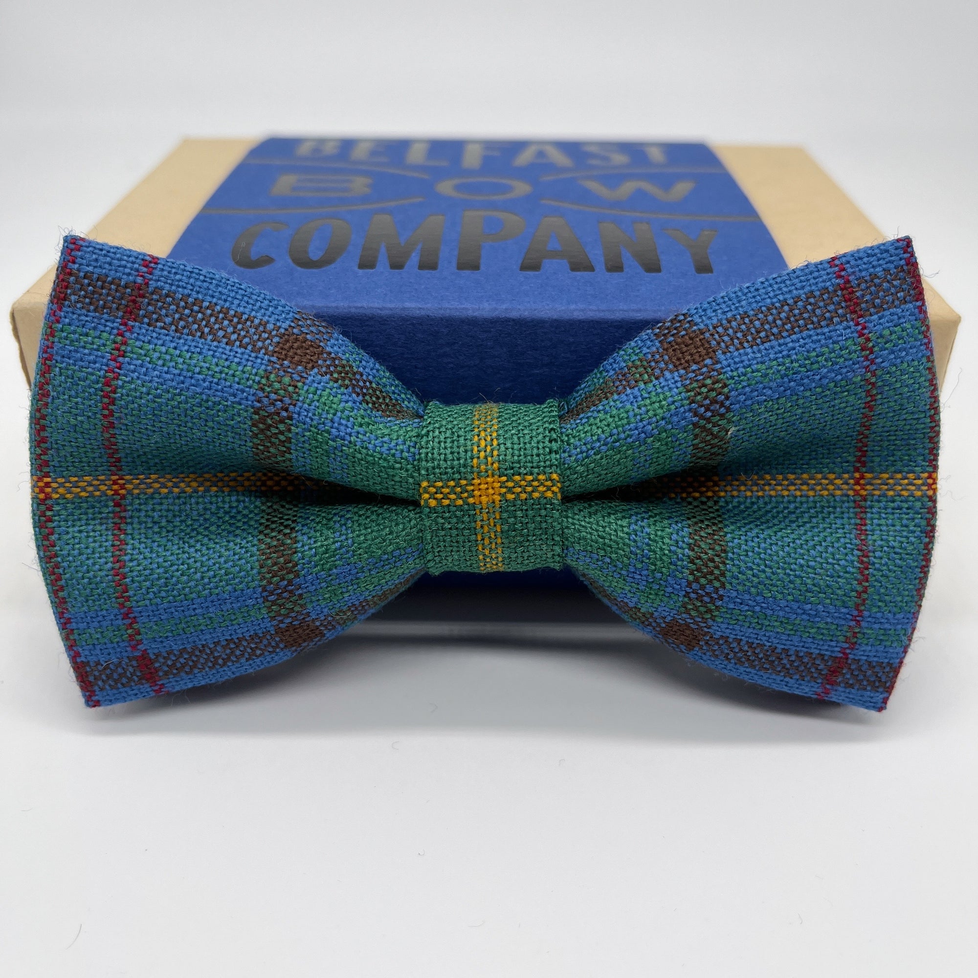 County Donegal Tartan Dicky Bow Tie by the Belfast Bow Company
