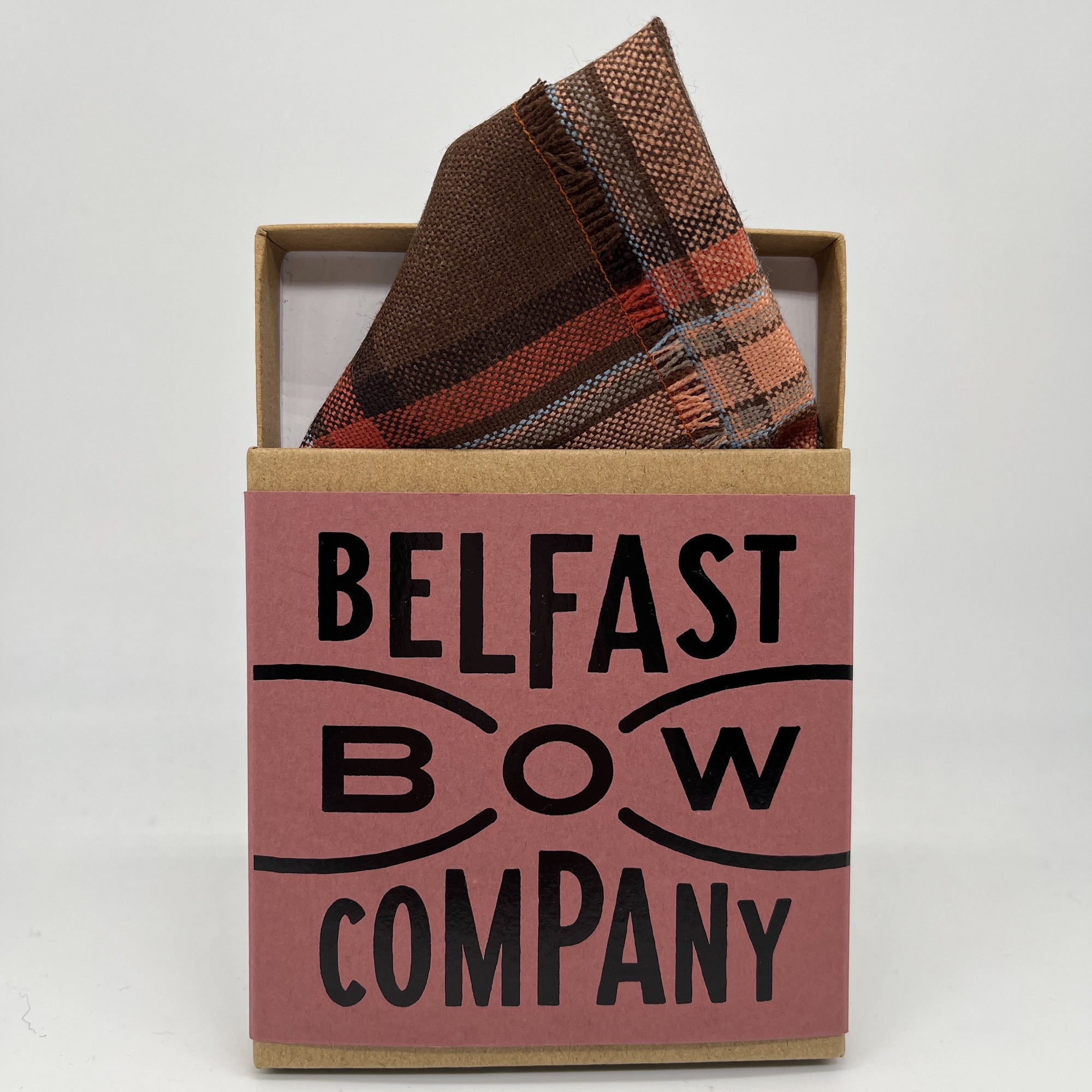 County Down Tartan Pocket Square by the Belfast Bow Company