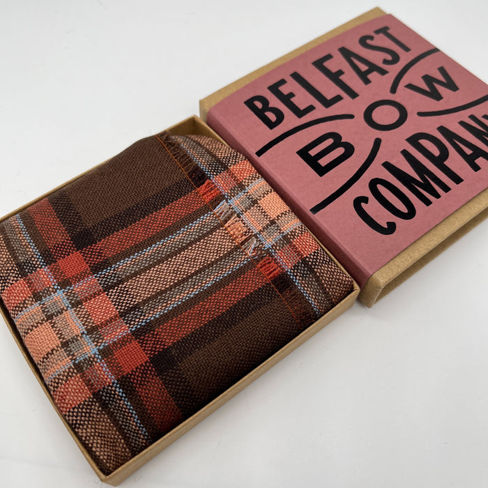 County Down Tartan Pocket Square by the Belfast Bow Company