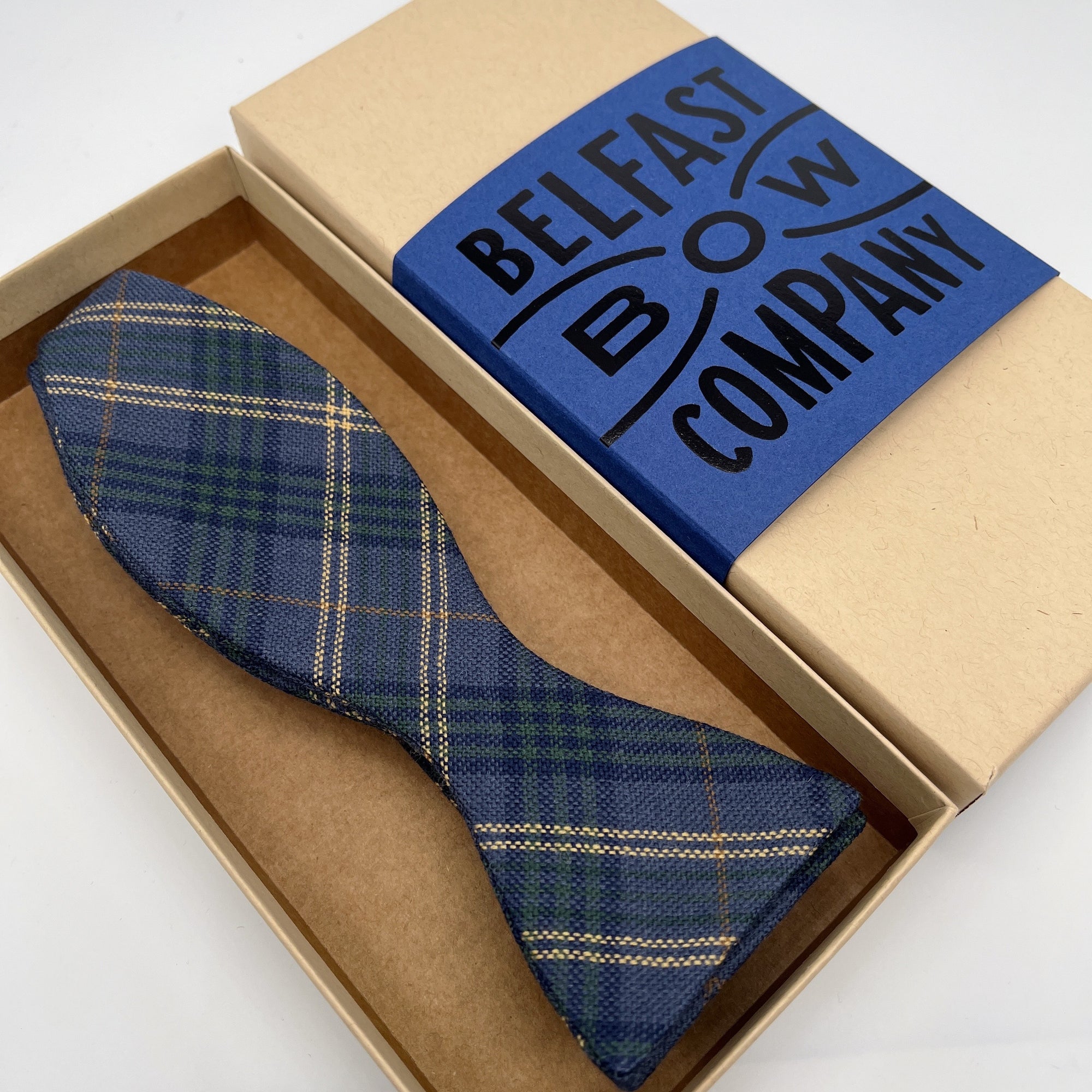 County Fermanagh Tartan Self-Tie Bow Tie by the Belfast Bow Company
