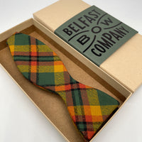 County Londonderry Derry Tartan Self-Tie Bow Tie by the Belfast Bow Company