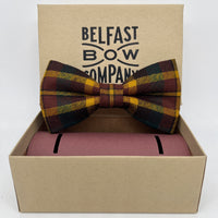 County Monaghan Tartan Dickie Bow Tie by the Belfast Bow Company
