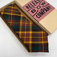 County Monaghan Tartan Tie by the Belfast Bow Company