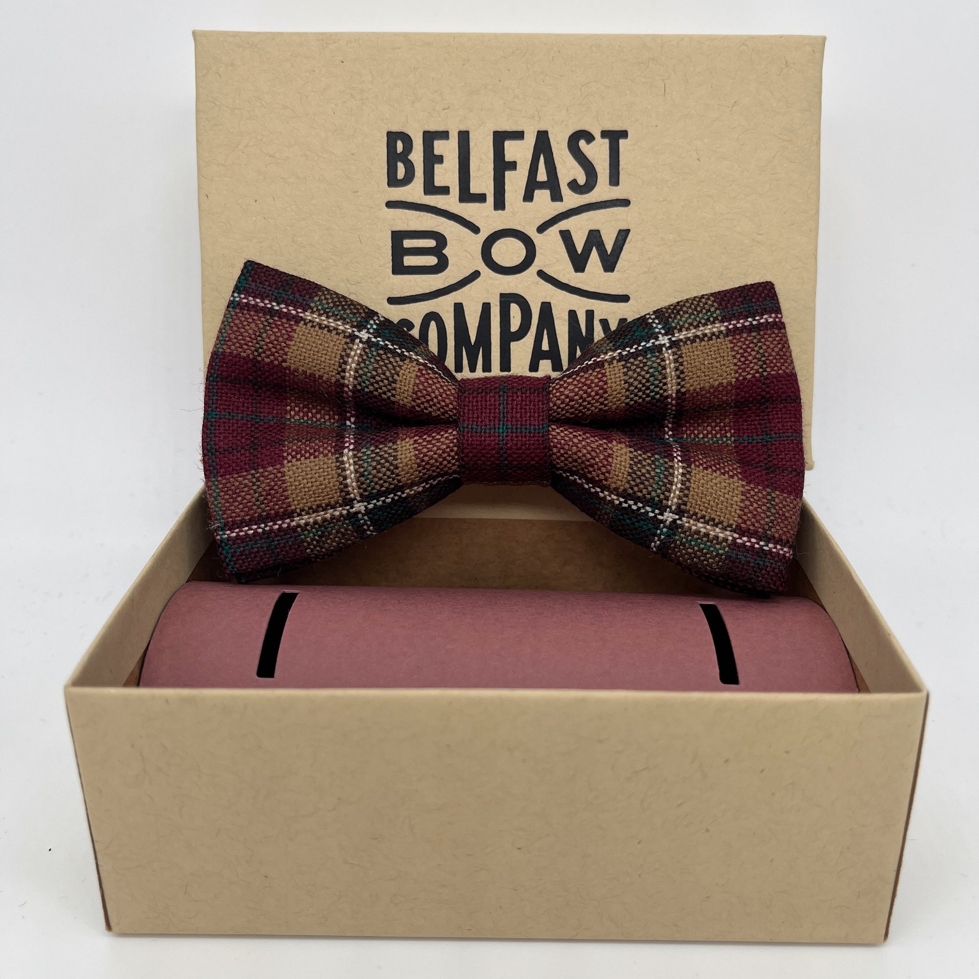 County Tyrone Tartan Dicky Bow Tie by the Belfast Bow Company
