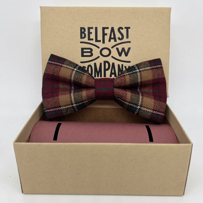 County Tyrone Tartan Dicky Bow Tie by the Belfast Bow Company